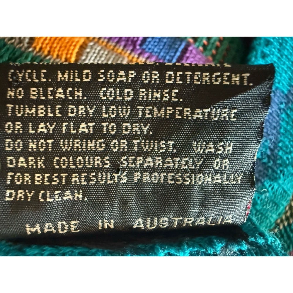 Vintage HySport Australia 100% Cotton Cardigan Sweater Men's Size 14 Coogi Style - Picture 16 of 16
